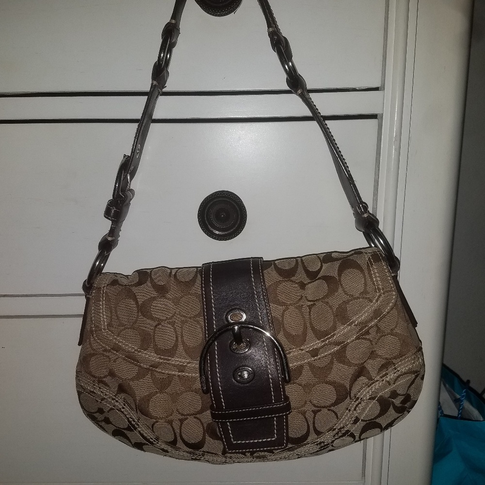 Authentic Coach mid-sized purse...And...Wristlet